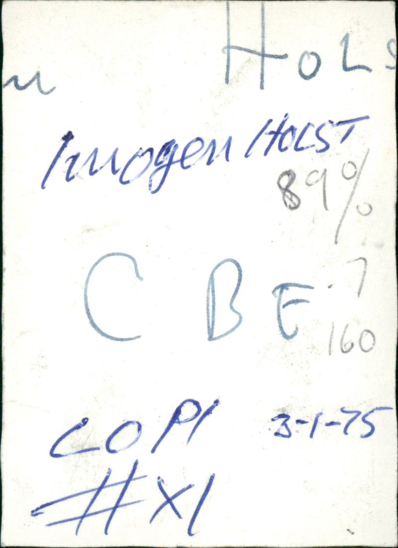 1975 MUSICIAN DIED - Vintage Photograph