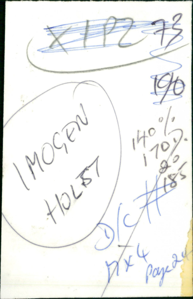 MUSICIAN DIED - Vintage Photograph