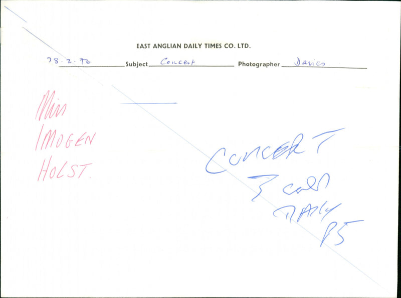 1976 DAVIES MUSICIAN CONCERT DIED - Vintage Photograph