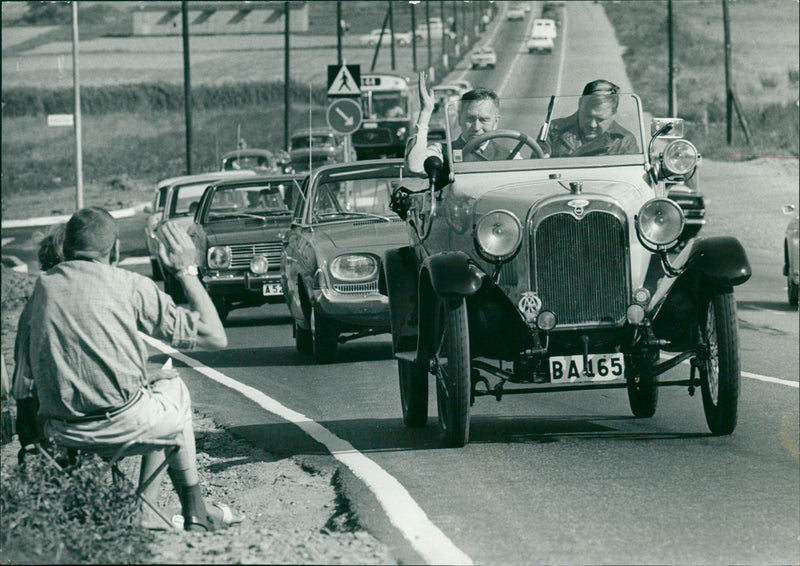 Veteran car rally 1968 - Vintage Photograph