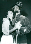 Captain Blood and Olivia - Vintage Photograph