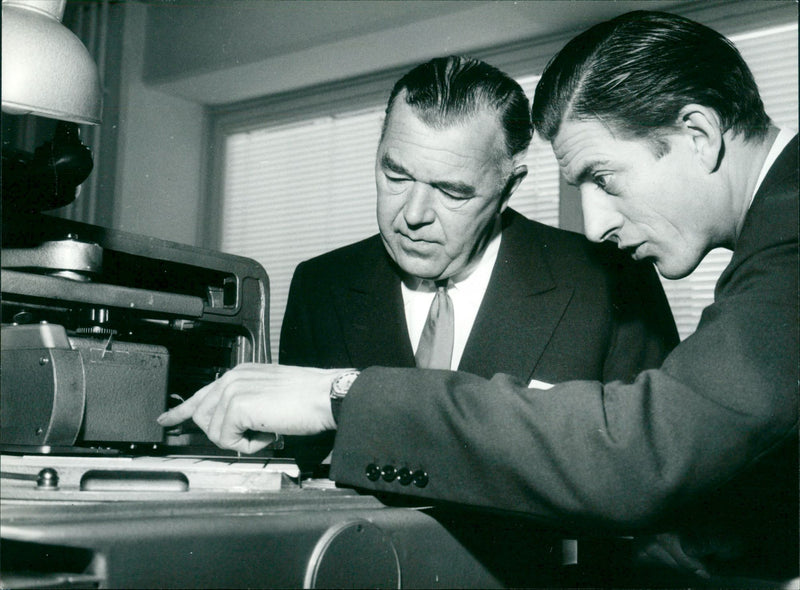 Director Sven Witt and Prince Bertil - Vintage Photograph