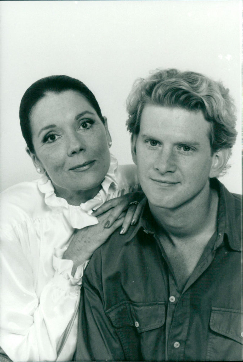 Diana Rigg and James Vilby in Destructive Love - Murdering Hat (Mother Love) - Vintage Photograph