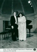 Helge Antoni and Elisabeth Söderström in "Easter Concert" appear on TV 3 - Vintage Photograph