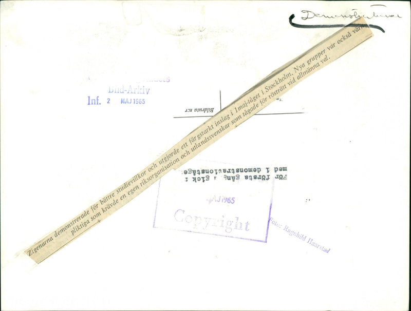 1965 SUPPLEMENTARY GULLLMAR PLANS TANK ELECTRICITY REQUIREME - Vintage Photograph