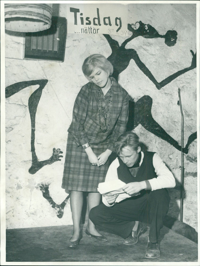 Bosse Norling and Margareta Bergman - Vintage Photograph