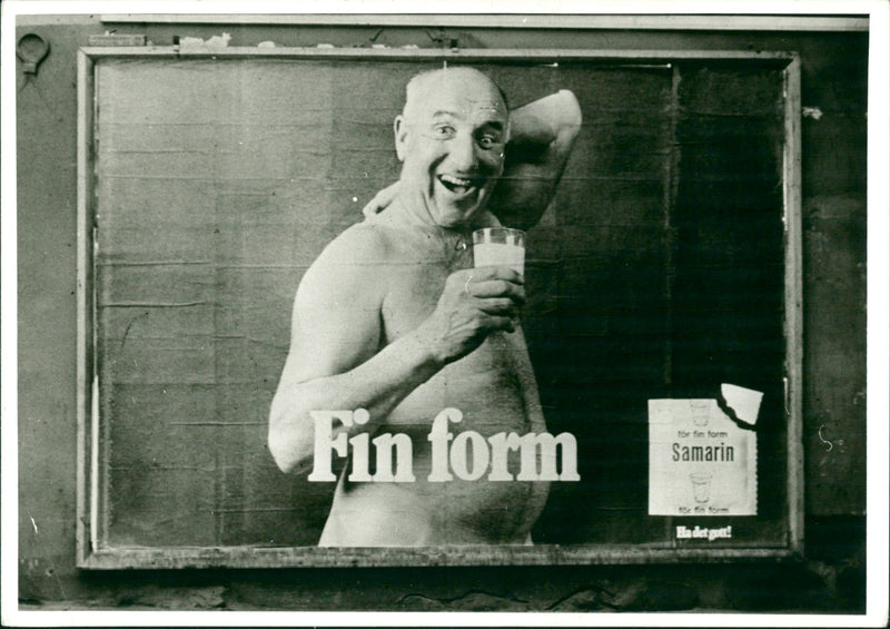 One of Samarin's advertising posters from the 70's - Vintage Photograph