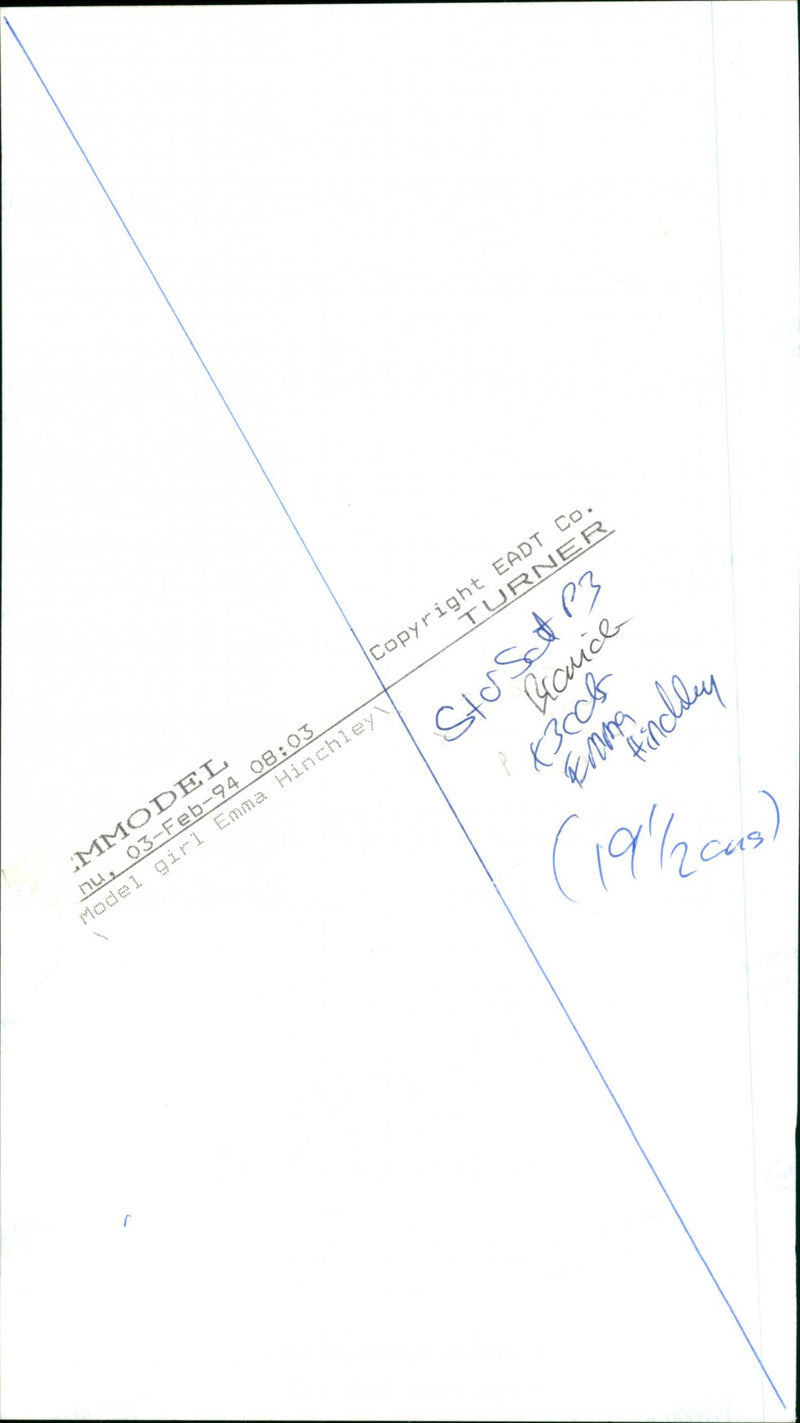 Model Emma Hinchley - Vintage Photograph