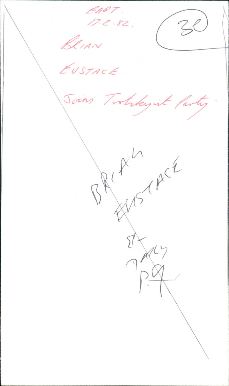 Brian Eustace - Vintage Photograph