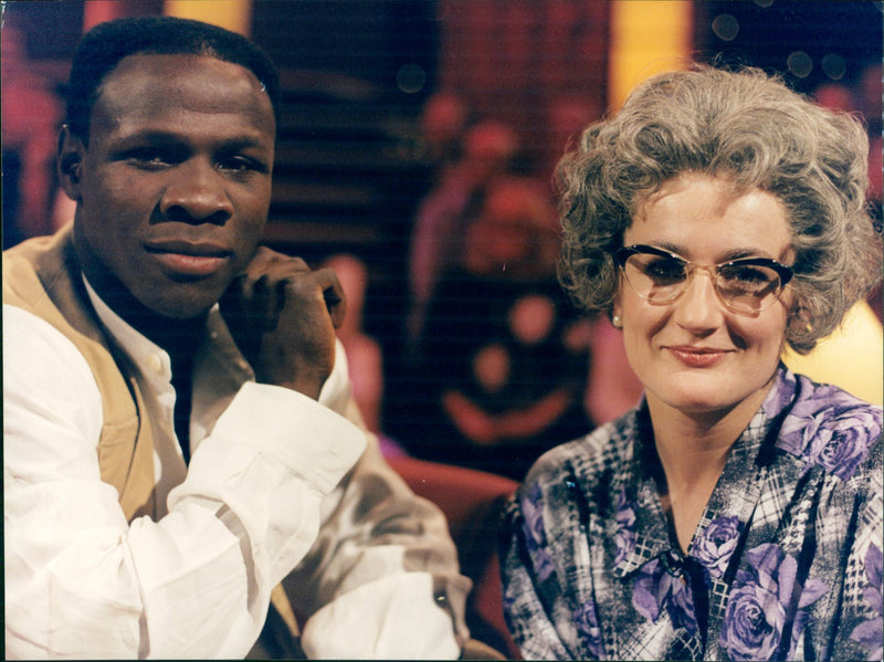 Chris Eubank and Caroline Hook - Vintage Photograph