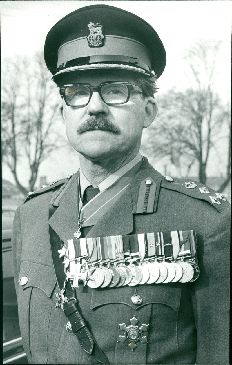 Brigadier Mike Harvey - Vintage Photograph