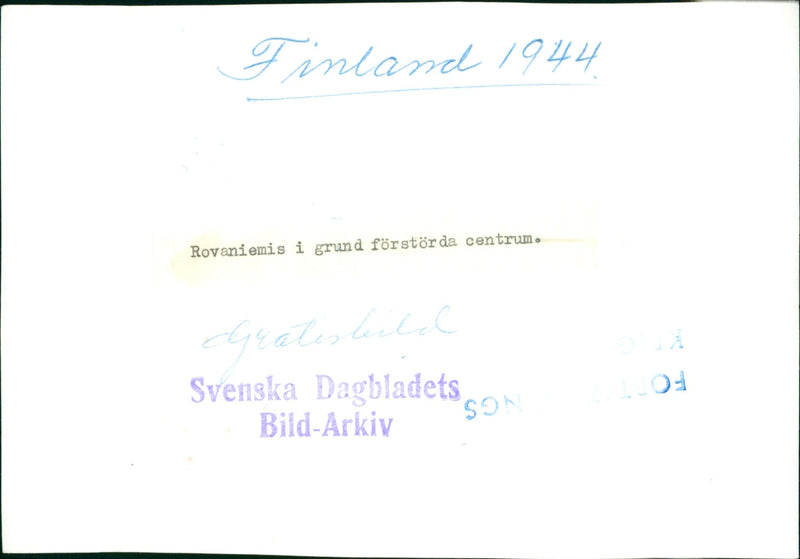 Rovaniemie Finland - Vintage Photograph