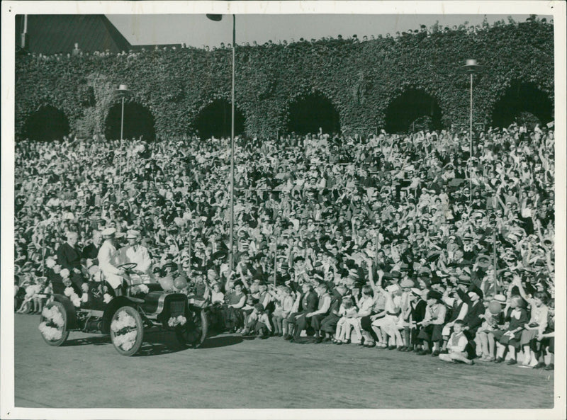 Children's Day at the 1936 Stadium - Vintage Photograph
