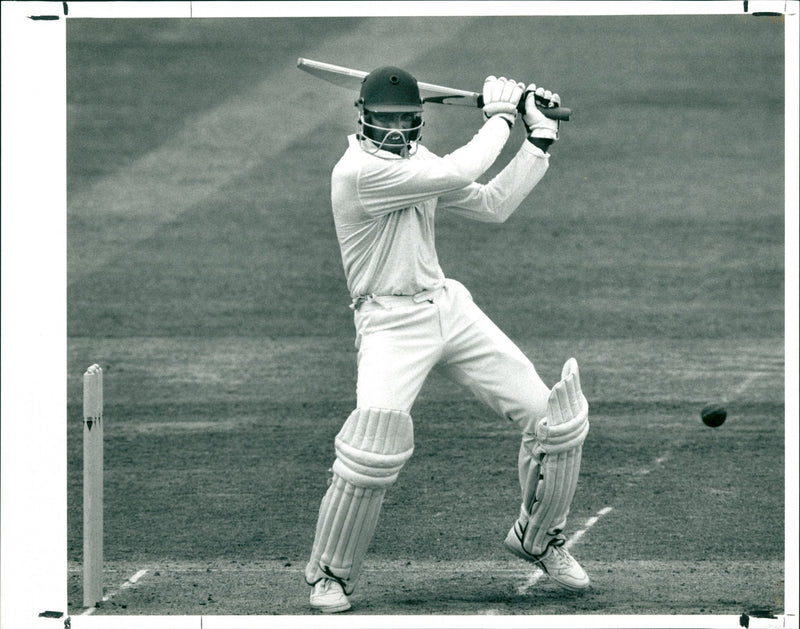 Cricket Player - Vintage Photograph