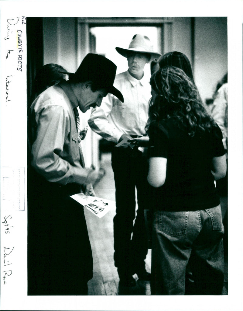 Cowboys Poets - Vintage Photograph