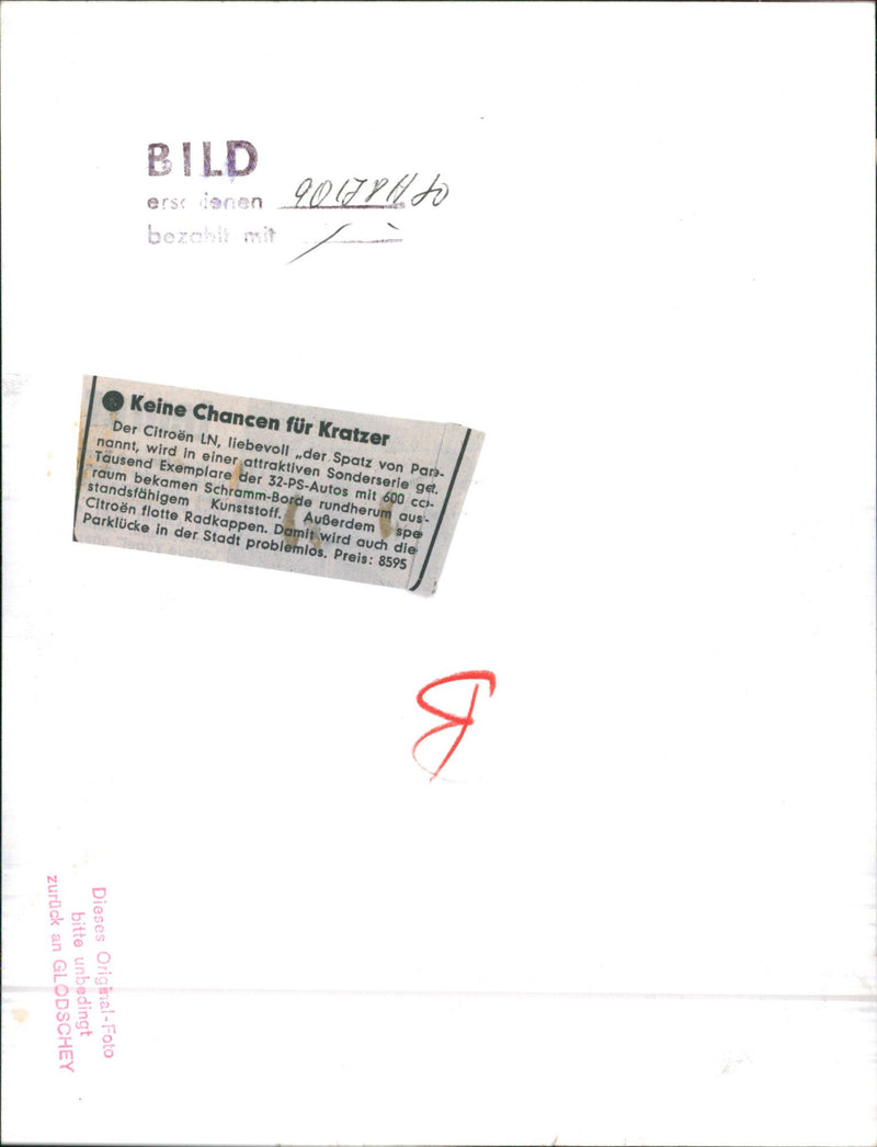 Citroën LN - Vintage Photograph