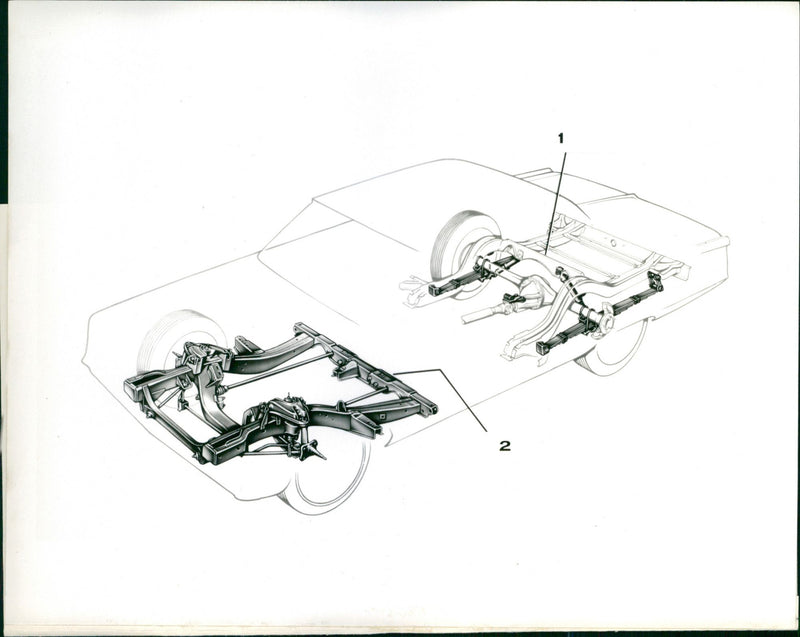 1965 Chrysler, Plymouth Fury, and Dodge Polara suspension - Vintage Photograph