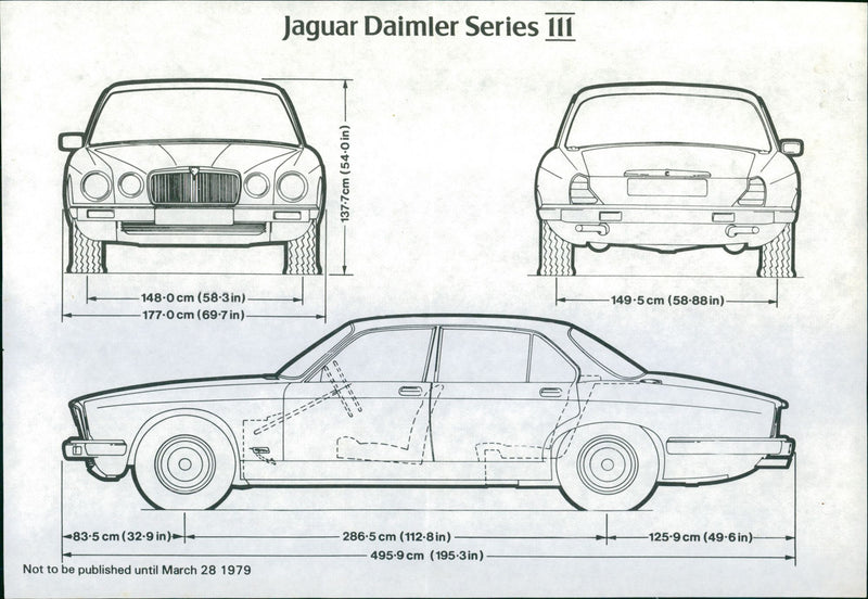 Jaguar Daimler Series III - Vintage Photograph