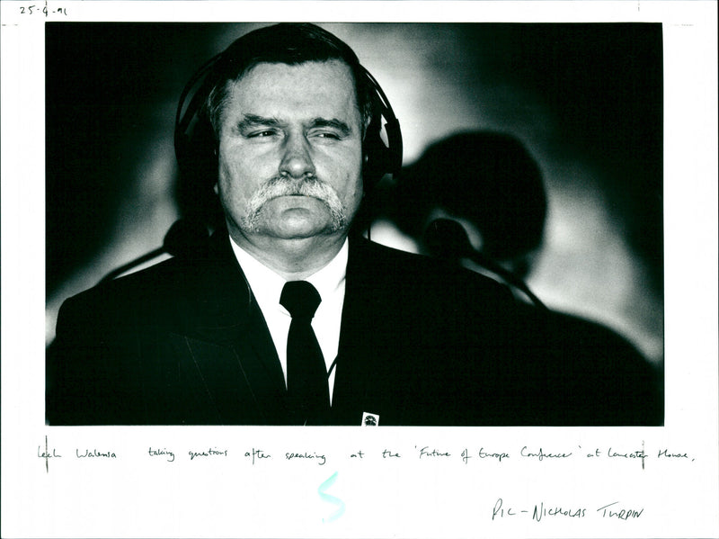 Lech Walesa - Vintage Photograph