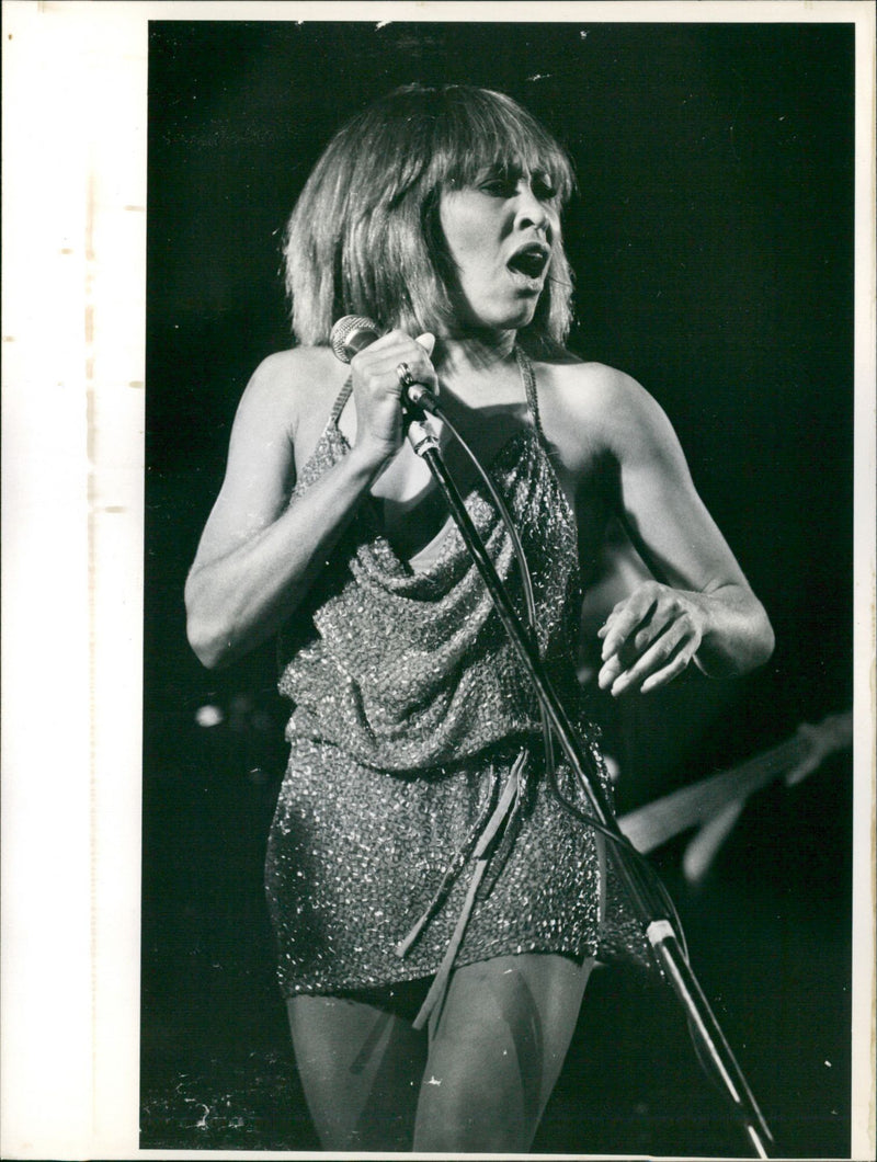 American-Swiss Singer Tina Turner - Vintage Photograph