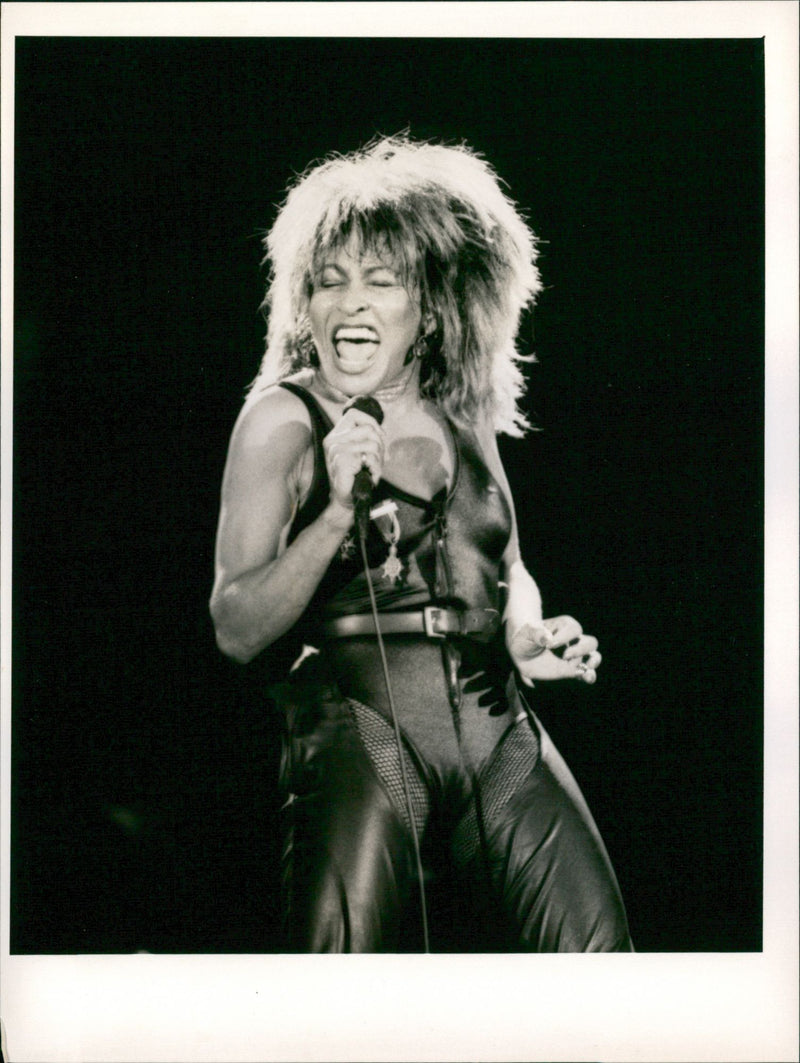 American-Swiss Singer Tina Turner - Vintage Photograph