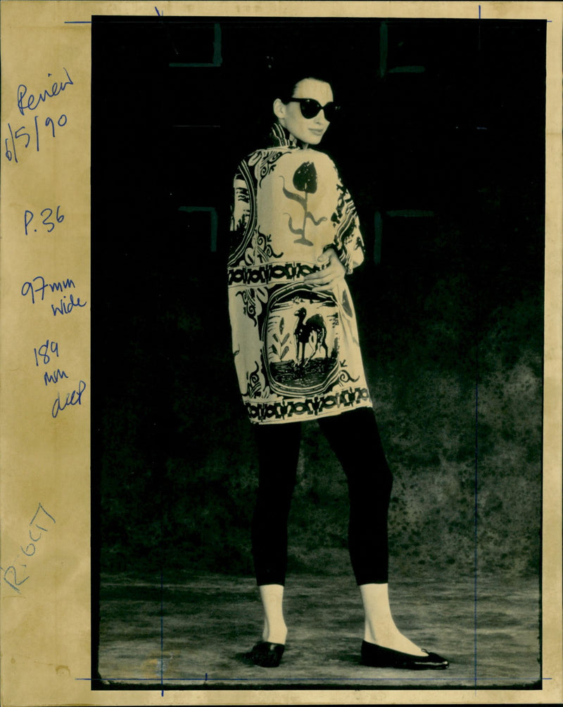 Woman Modeling an Outfit - Vintage Photograph