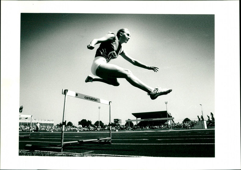 Hurdling - Vintage Photograph