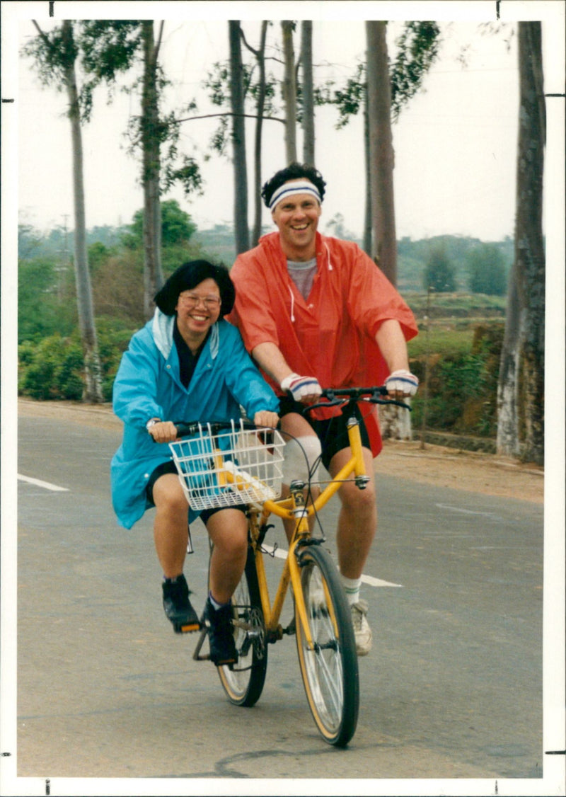 Tandem Bicycle - Vintage Photograph