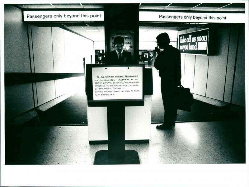 Strike on British Airways, August 1989 - Vintage Photograph