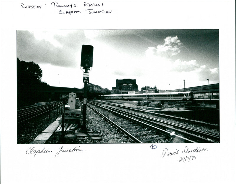 Clapham Junction railway station - Vintage Photograph