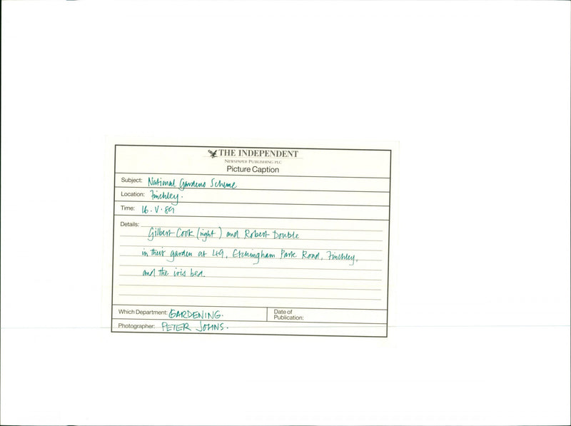 National Gardens Scheme - Vintage Photograph