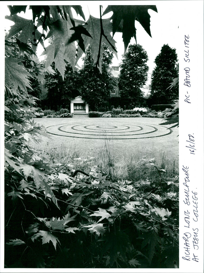 Richard Long Garden Sculpture - Vintage Photograph