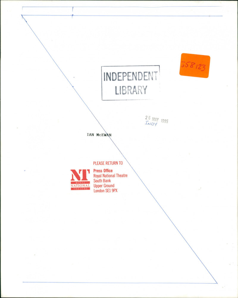 Ian McEwan - Vintage Photograph