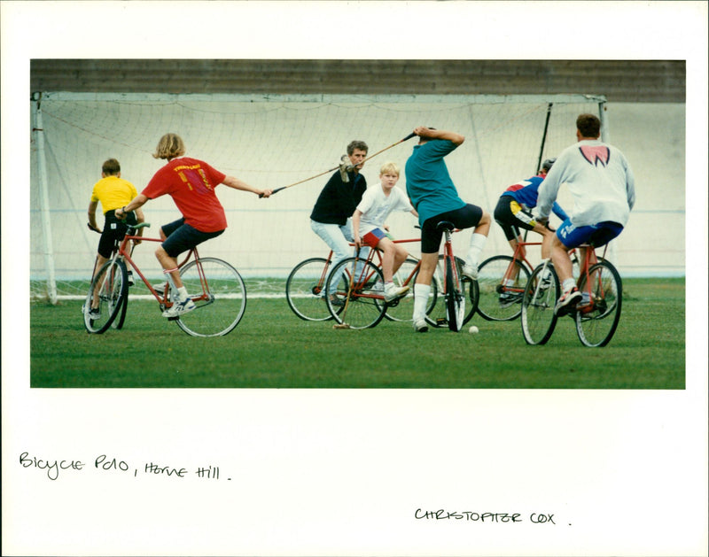 Bicycle Polo - Vintage Photograph