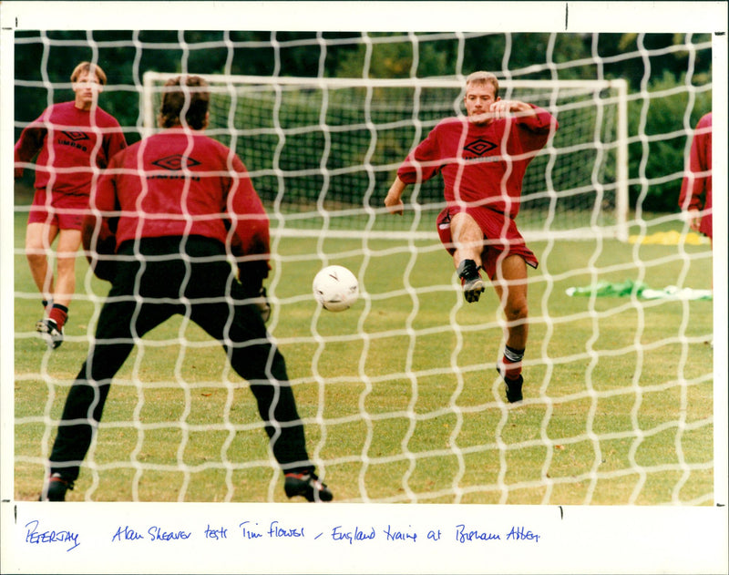 Alan Shearer & Tim Flowers - Vintage Photograph