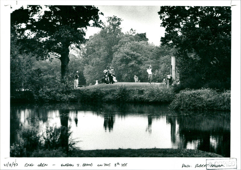 Eng open - Gordan J. Brand on the 8th tee - Vintage Photograph