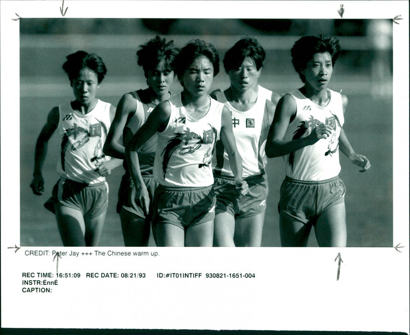 The Chinese warm up - Vintage Photograph