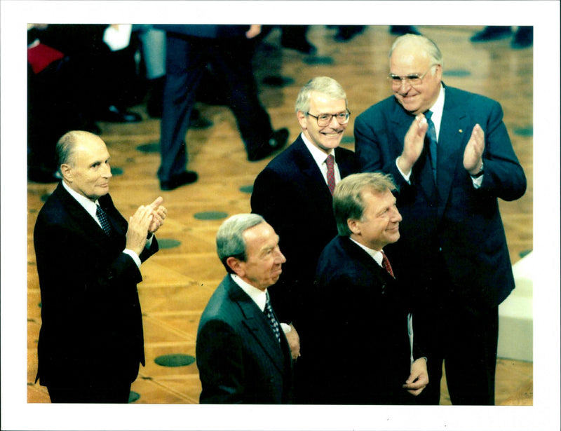 François Mitterrand. - Vintage Photograph