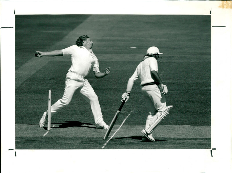 Cricket game - Vintage Photograph