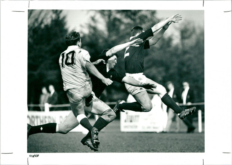 Football game, Thurs 9th April - Vintage Photograph