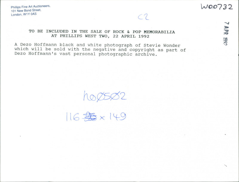 Stevie Wonder - Vintage Photograph