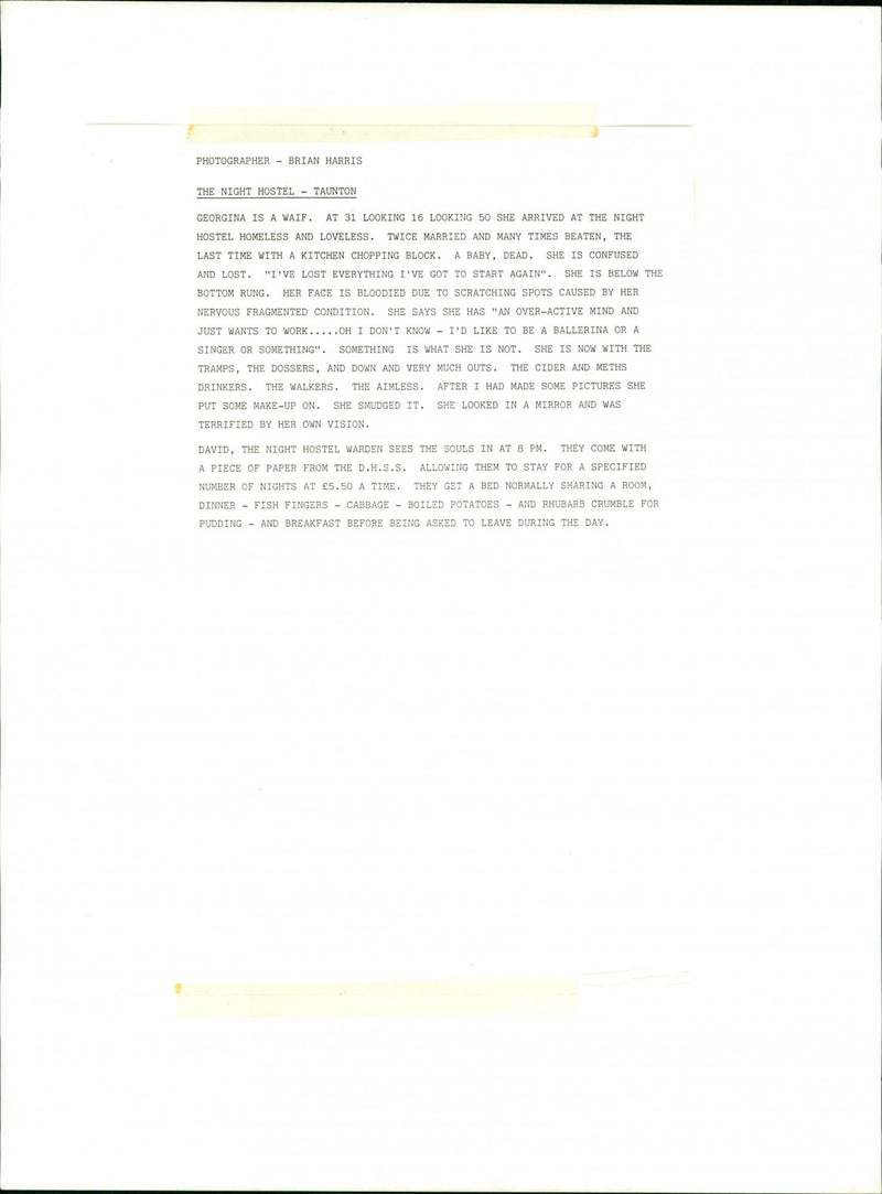 Homeless - Vintage Photograph