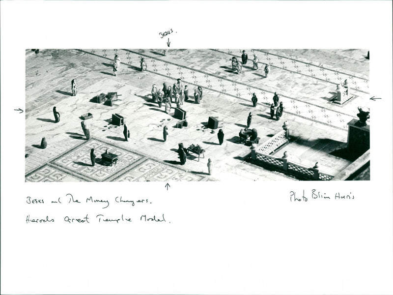 Herod's Great Temple Model. - Vintage Photograph