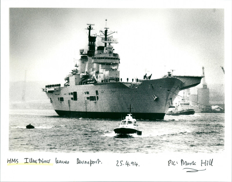 HMS Illustrious - Vintage Photograph