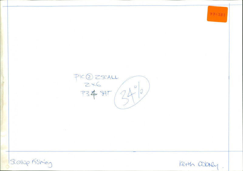 Scallop Fishing - Vintage Photograph