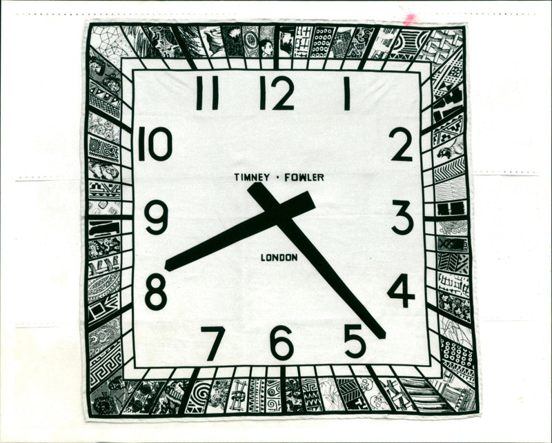 A wall clock - Vintage Photograph