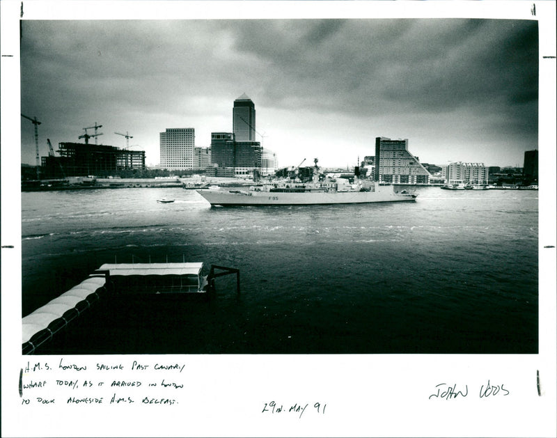 H.M.S. London - Vintage Photograph