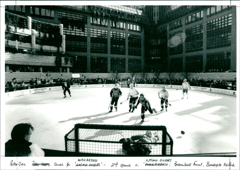 Makakonu v Lasmo Oilers - Vintage Photograph