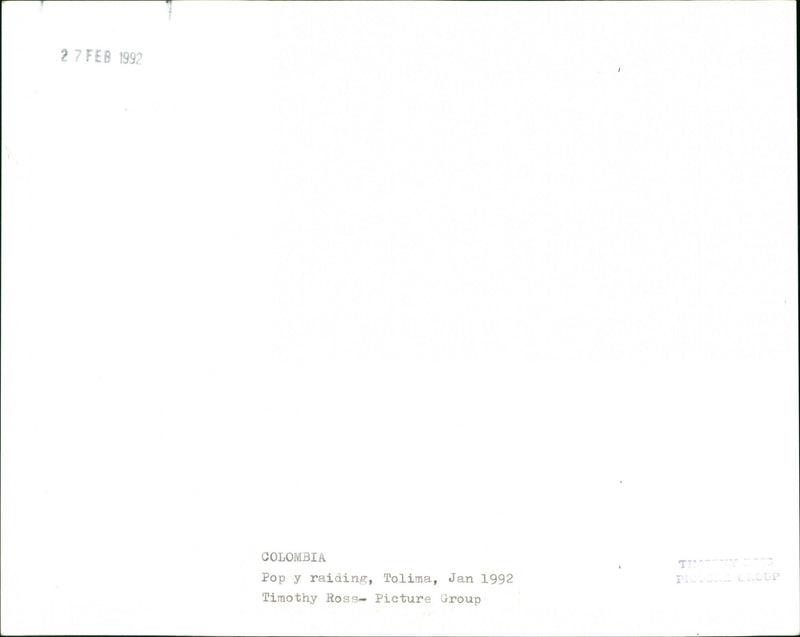 Colombia - Vintage Photograph