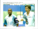 Tennis: Michael Stich & MaliVai Washington - Vintage Photograph